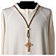 Cord for bishop's pectoral cross with Solomon's knot, black and gold s2