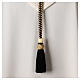 Cord for bishop's pectoral cross with Solomon's knot, black and gold s3