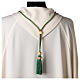 Cord for bishop's pectoral cross with Solomon's knot, mint green and gold s4
