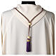 Cordón para trajes episcopales cruz pectoral 150 cm violeta oro s4