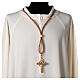 Cord for bishop's pectoral cross with Solomon's knot, burgundy and gold s2