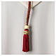 Cord for bishop's pectoral cross with Solomon's knot, burgundy and gold s3