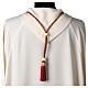 Cord for bishop's pectoral cross with Solomon's knot, burgundy and gold s4