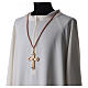 Bishop's cord for pectoral cross mauve gold s2