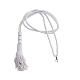 Cord for bishop's pectoral cross, pure white s1