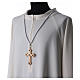 Bishop's pectoral cross cord in white s2
