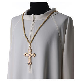 Gold pectoral cross cord for bishops' vestments