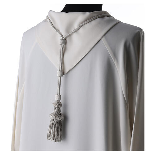 Clergy cord for bishop pectoral cross in silver color 3