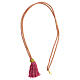 Cord for bishop's pectoral cross with Solomon's knot, mauve and gold s4