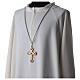 Cord for bishop's pectoral cross with Solomon's knot, plain silver s2
