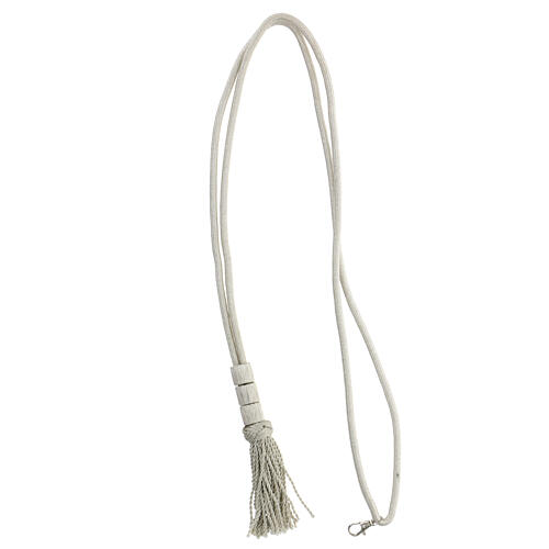 Silver cross cord for bishops 4