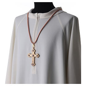 Cord for bishop's pectoral cross with Solomon's knot, lilac and gold