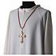 Cord for bishop's pectoral cross with Solomon's knot, lilac and gold s2