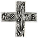 Croce pettorale ''Tronco Ulivo'' 10x10 cm argento 925 s2