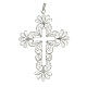 Decorated 800 silver filigree bishop cross s2