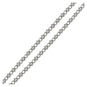 Halskette für Bischofskreuz, 925er Silber, rhodiniert, mit Karabinerhaken