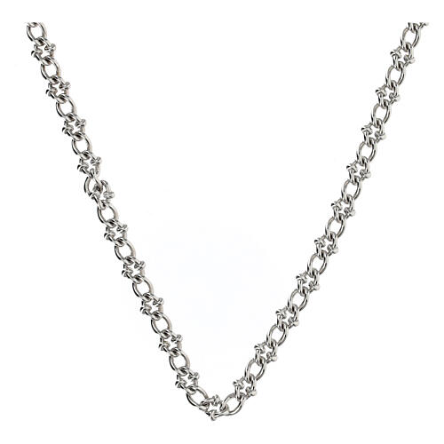 NKlaus Collana Donna Argento 925 – Catena Ad Ancora Rotonda, Larga 1,8mm, Lunghezza 80cm, Con Chiusura A Rondella, Peso 3,7g