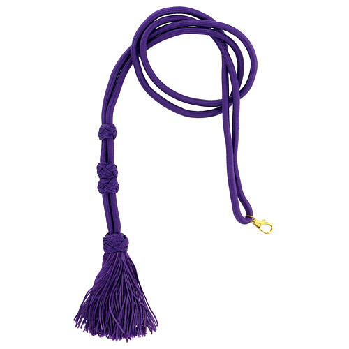 Purple Bishop's cord for pectoral cross 1