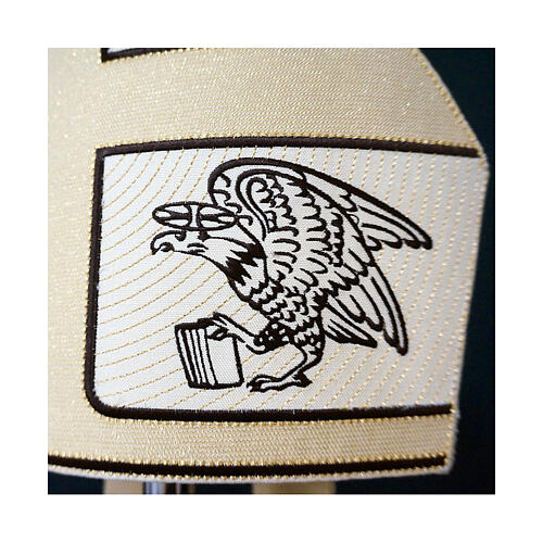 Mitra, Mischgewebe aus Wolle und Lurex, 4 Evangelisten, Atelier Sirio 3