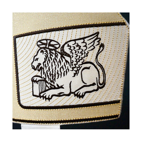 Mitra, Mischgewebe aus Wolle und Lurex, 4 Evangelisten, Atelier Sirio 5