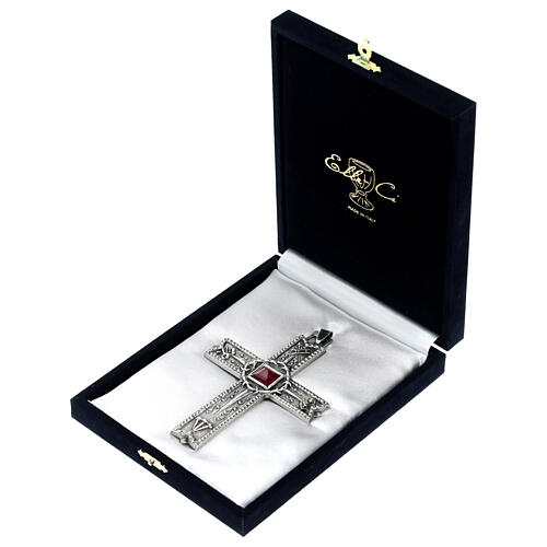 Pectoral cross of 925 silver, Passion of Christ, 5x3.5 in 6