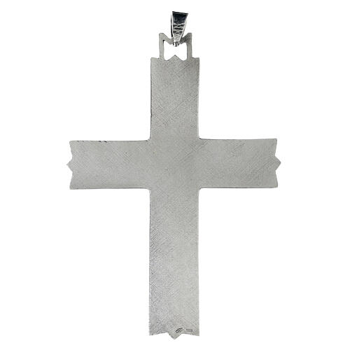 Cruz pectoral Pasión de Cristo plata 925 13x9 cm 5