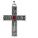 Cruz peitoral Paixão de Cristo prata 925 13x9 cm s1