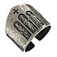 Bishop's ring adjustable Pope Paul VI in 925 silver s1