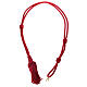 Vermilion red cord for bishop's pectoral cross s3