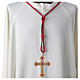 Cordon épiscopale pour croix pectorale rouge vermillon s2