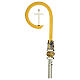 Pastorale con croce ottone argento s1