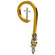 Pastorale con croce ottone argento s2