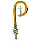 Pastorale con croce ottone argento s3