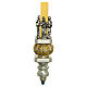 Pastorale con croce ottone argento s8