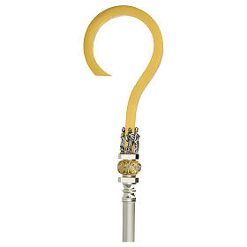 Golden brass pastoral staff