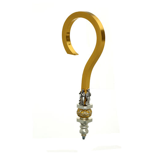 Golden brass pastoral staff 2