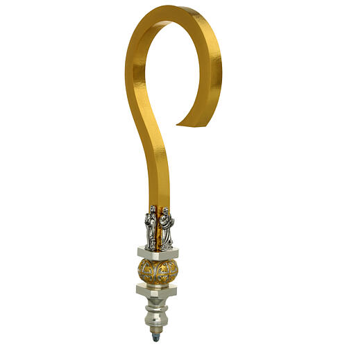 Golden brass pastoral staff 3