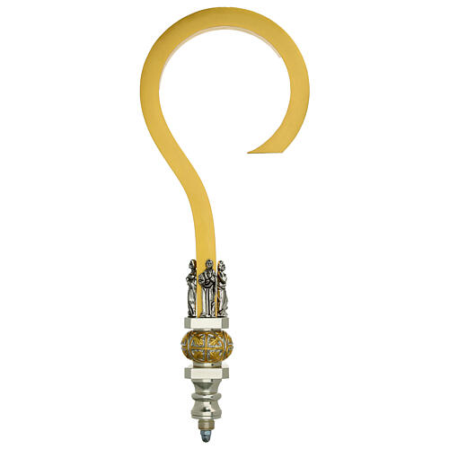 Golden brass pastoral staff 6