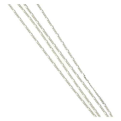 Chaîne type Figaro argent 925 80 cm 5