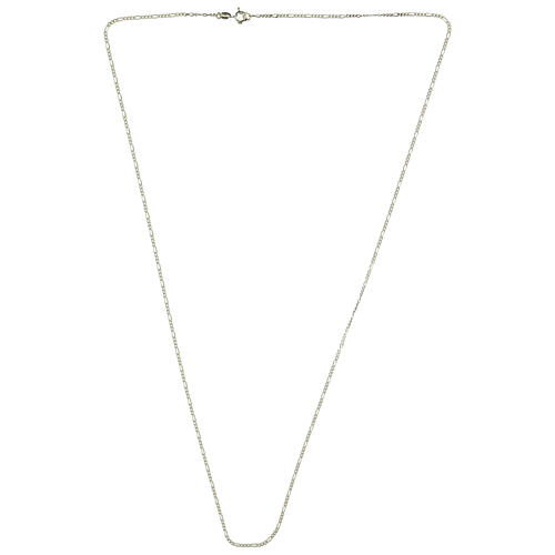 Corrente prata 925 tipo Fígaro 90 cm 3