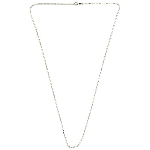 Figaro alternated chain in 925 sterling silver, 35 in 3