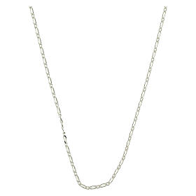 Catena 90 cm Figaro alternata argento 925