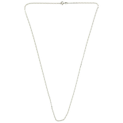 Catena 90 cm Figaro alternata argento 925 3