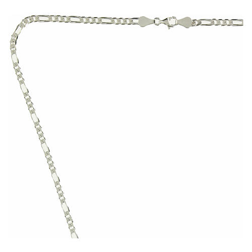 Chaîne épiscopale Figaro martelée argent 925 80 cm 2