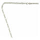 Catena vescovile Figaro ribattuta argento 925 80 cm s2