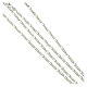 Catena vescovile Figaro ribattuta argento 925 80 cm s5