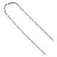 Episcopal Figaro Chain in Peened 925 Silver, 80 cm s4