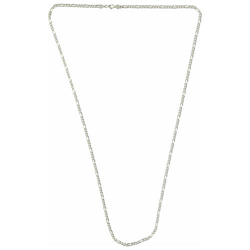 925 sterling silver bishop's chain, Figaro type, 35 in 3