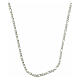 925 sterling silver bishop's chain, Figaro type, 35 in s1