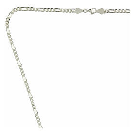 925 Silver Episcopal Figaro Chain, 90 cm
